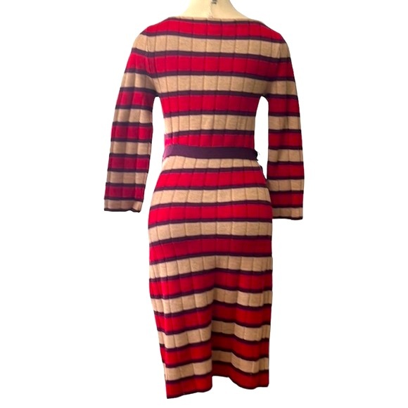Trina Turk Striped Wool Sweater Dress,  Small - Picture 9 of 13